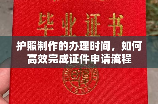茶陵护照制作的办理时间，如何高效完成证件申请流程